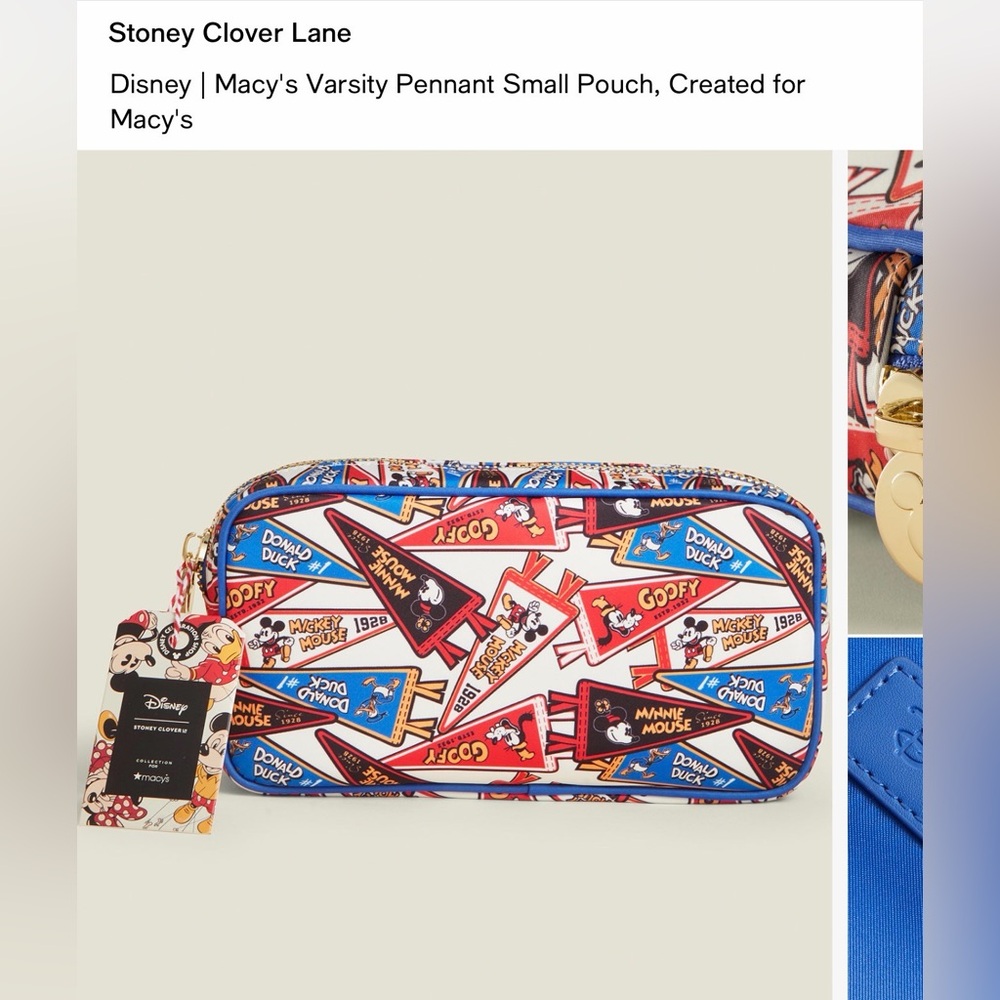 Disney Stoney Clover Lane Small Travel Pouch